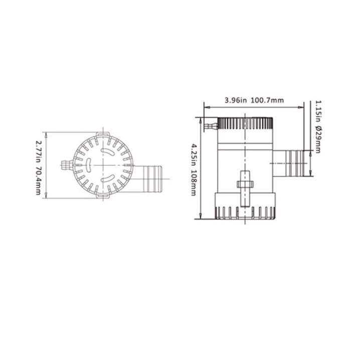 Seaflo Sintine Pompası 1100 GPH 12V