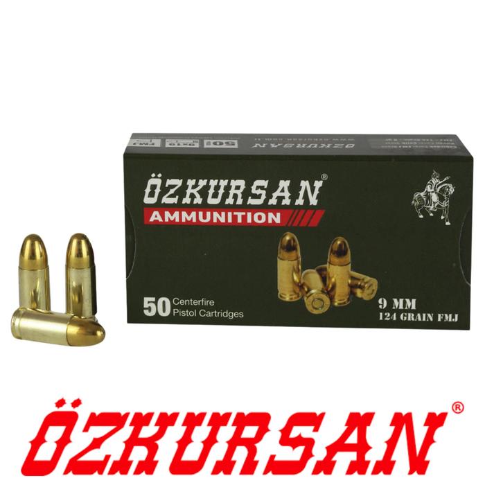 Özkursan 9x19mm Parabellum Tabanca Fişeği