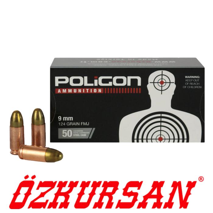 Özkursan 9x19mm Poligon Tabanca Fişeği