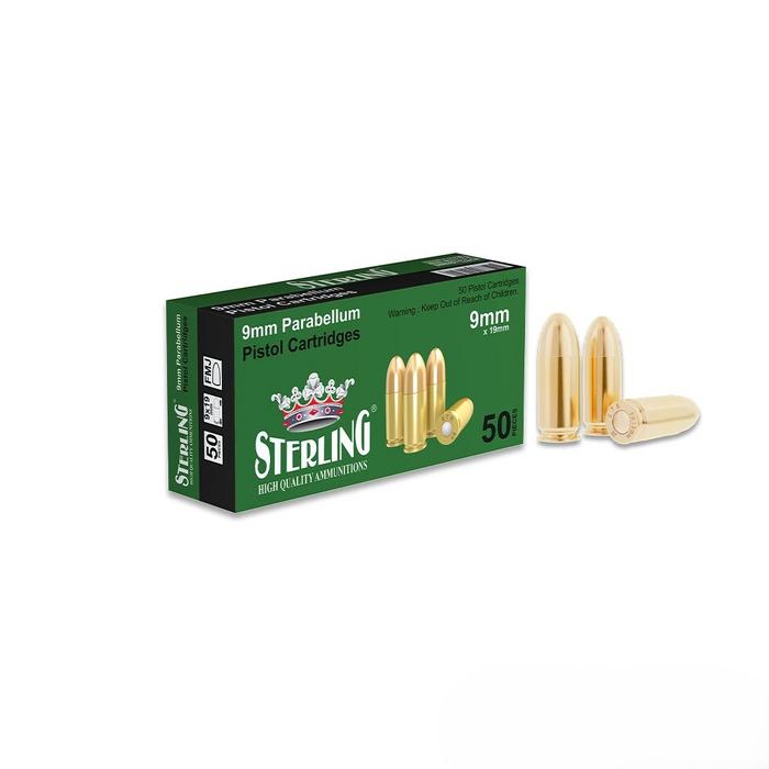 STERLİNG 9X19MM Parabellum Tabanca Fişeği